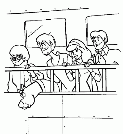 Scooby Doo Coloring Pages And All The Gang Free