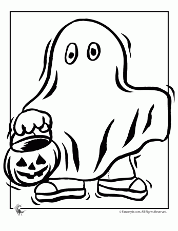 cute ghost Colouring Pages (page 2)