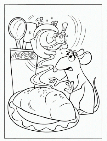 Ratatouille Made Sandwich Coloring Page Coloringplus 164403 