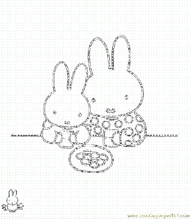 Miffy Colouring In Cake Ideas and Designs