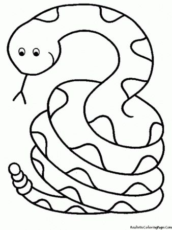 Coloring Pages Of Snake For Kids | 99coloring.com