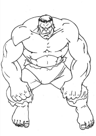 hulk Color Page | Printable Coloring Pages