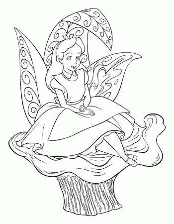 Alice in Wonderland Coloring Pages