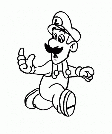 Super Mario Free Coloring Printable