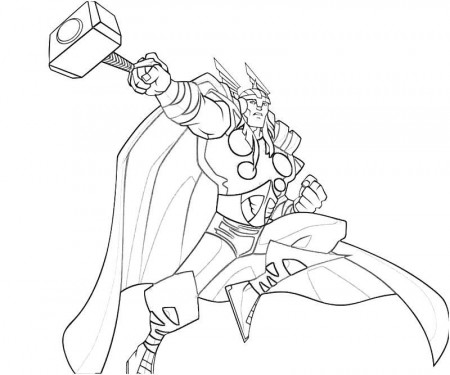 amazing Thor Coloring Pages For Kids | Great Coloring Pages