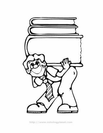 pictures of reading books Colouring Pages