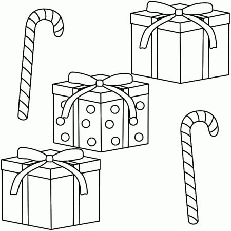 candy cane coloring pages for kids