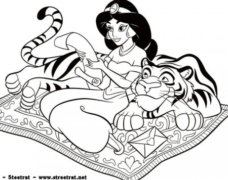 Disney Jasmine Princess Coloring Pages #17 | Disney Coloring Pages