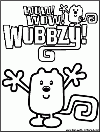 Wow Wow Wubbzy Coloring Pages For Kids 99985 Wow Wow Wubbzy 