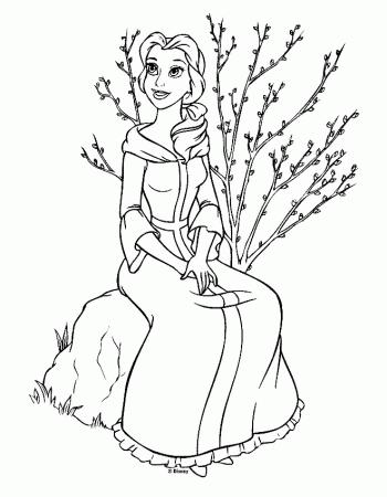 Beauty and the beast Coloring Pages - Coloringpages1001.