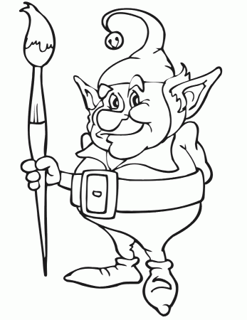 Elves Coloring Sheets Images & Pictures - Becuo