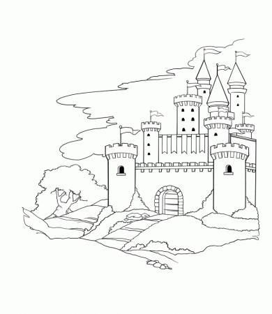 Castle Coloring Page | Homeschool - Knights, Princesses and Castles U…