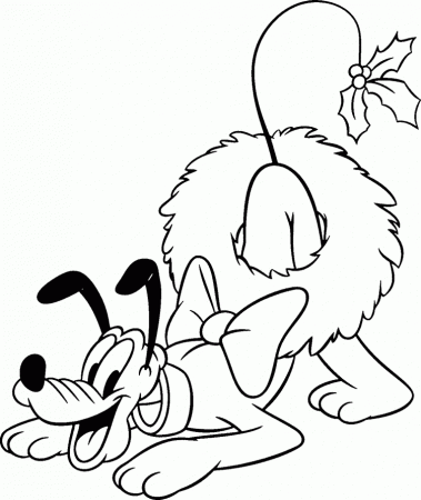 disney pluto Colouring Pages