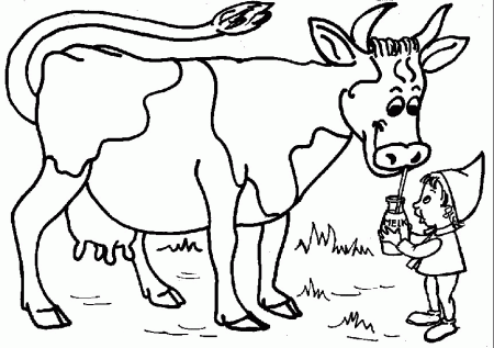 Coloring Page - Cow coloring pages 17
