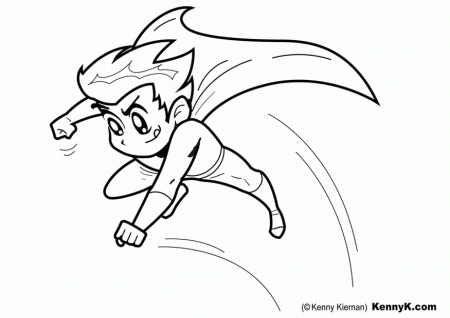 May 2013 - Superhero Coloring Pages