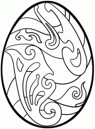 Free Printable Coloring Pages Easter Egg For Kids #
