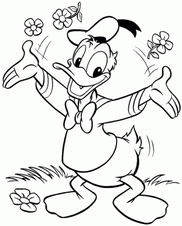 Donald Duck Coloring Pages | Disney Coloring Pages | Kids Coloring 