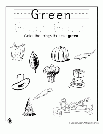 Color Green Worksheet | Classroom Jr.