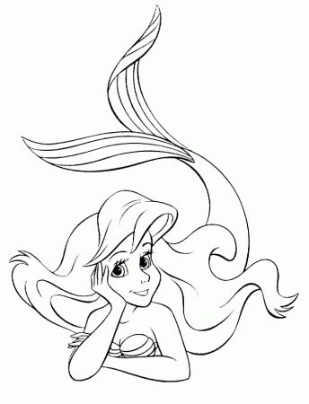 The little mermaid Coloring Pages - Coloringpages1001.