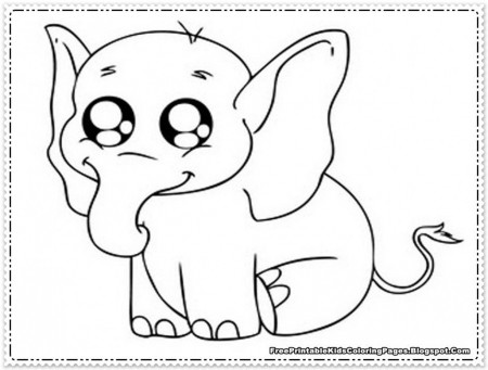 Easy Elephant Coloring Pages Photos Author Id In Animals Id 59100 