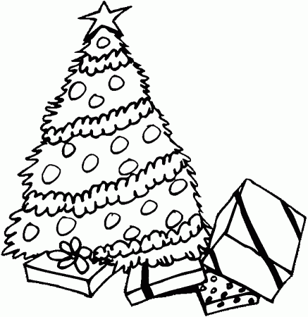 Christmas Trees Coloring Pages : Free Coloring Pages For Kids 