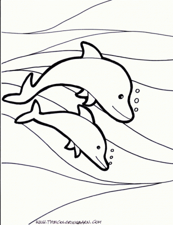 Printable Dolphin Coloring Pages Free Printable Dolphin Coloring 