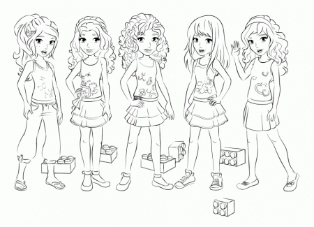 Coloring Pages Gorgeous Lego Friends Coloring Pages Picture Id 