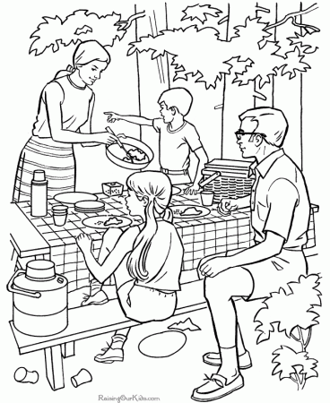 Camping Coloring Pages For Kids | Coloring Pages