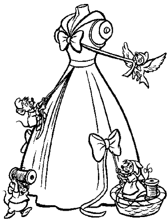 Cinderella Coloring Pages Online For Free
