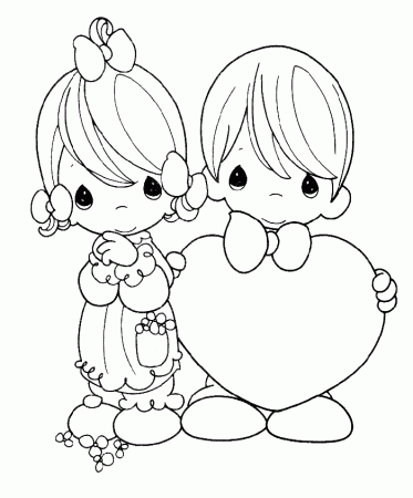 Valentine Coloring Pages For Kids Free | Coloring Pages For Kids 