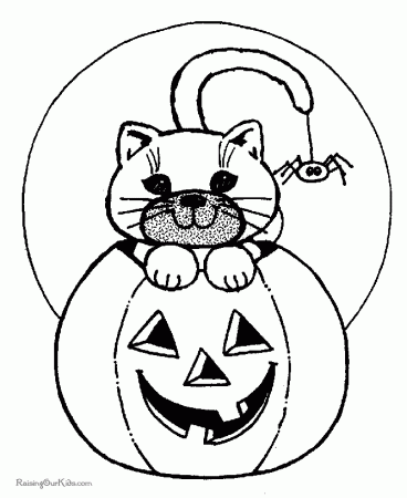 Free printable Halloween coloring pages for kids - 009!