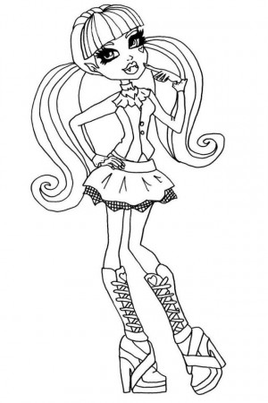 Dracula Dress Up Monster High Coloring Pages Download Free 255976 