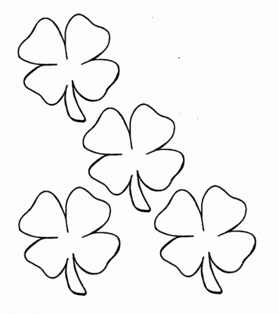 Download Four Leaf Clover Is Interesting And Nice Coloring Pages 