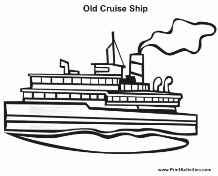 Cruise Coloring Pages