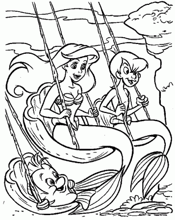 Coloring Page... Sirenetta - Mermaid Page 2