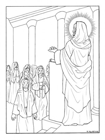 The Catholic Illustrator's Guild: Luminous Mysteries coloring book 