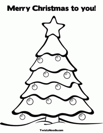 Christmas Tree Coloring Pages - Picture 18 – Christmas Tree 