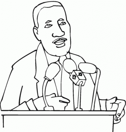 Greeting Words From Martin Luther King Coloring Pages - Figure 