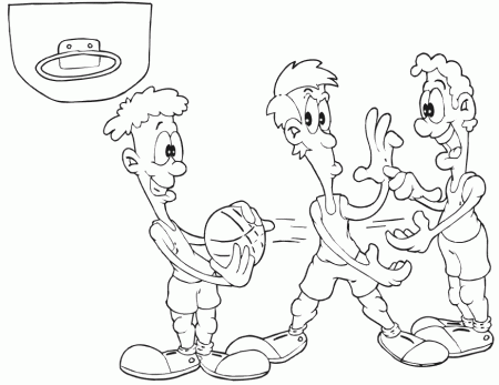 Basketball Coloring Pages (4) - Coloring Kids