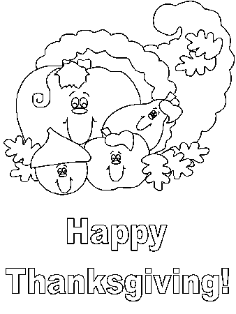 Thanksgiving # 4 Coloring Pages & Coloring Book