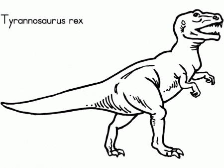 Animal Coloring Dinosaur Coloring Pages: Tyrannosaurus Rex 