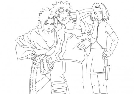 Download Coloring Pages Anime Naruto Team Or Print Coloring Pages 