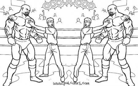 Duel Round Wwe coloring pages