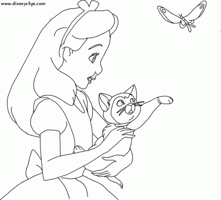 Alice in Wonderland Coloring Pages - Disney Kids' Games