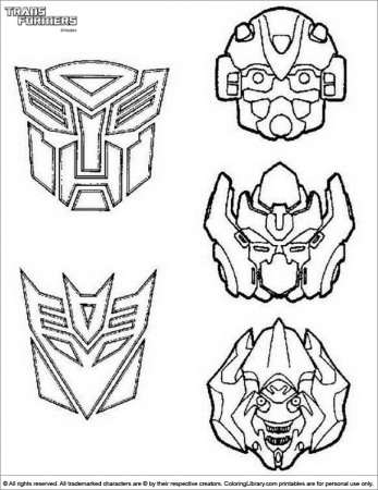 Transformers coloring pages in the Coloring Library