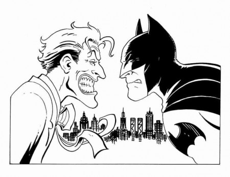 batman joker Colouring Pages (page 3)