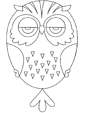 Printable Birds Owl Animals Coloring Pages - Coloringpagebook.com