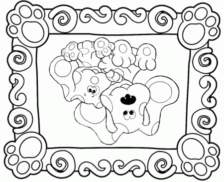 Coloring Pages Great Blues Clues Coloring Pages Picture Id 160870 
