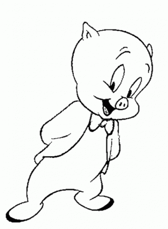 porky pig, looney tunes Colouring Pages