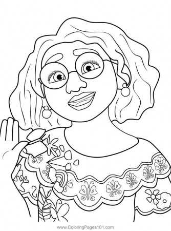 Mirabel Madrigal Encanto Coloring Page in 2022 | Disney coloring pages,  Disney princess coloring pages, Coloring pages